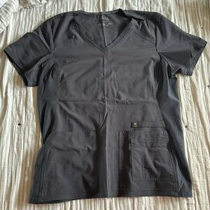 Grey Cherokee iflex scrub top large